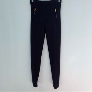 kate spade leggings with gold zipper